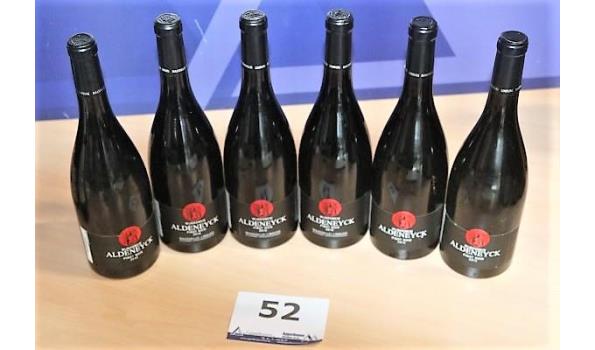 6 flessen à 75cl rode wijn ALDENEYCK, Pinot Noir, 3x 2016 - 3x 2016